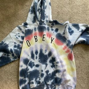 OBEY tie dye sweatshirt
